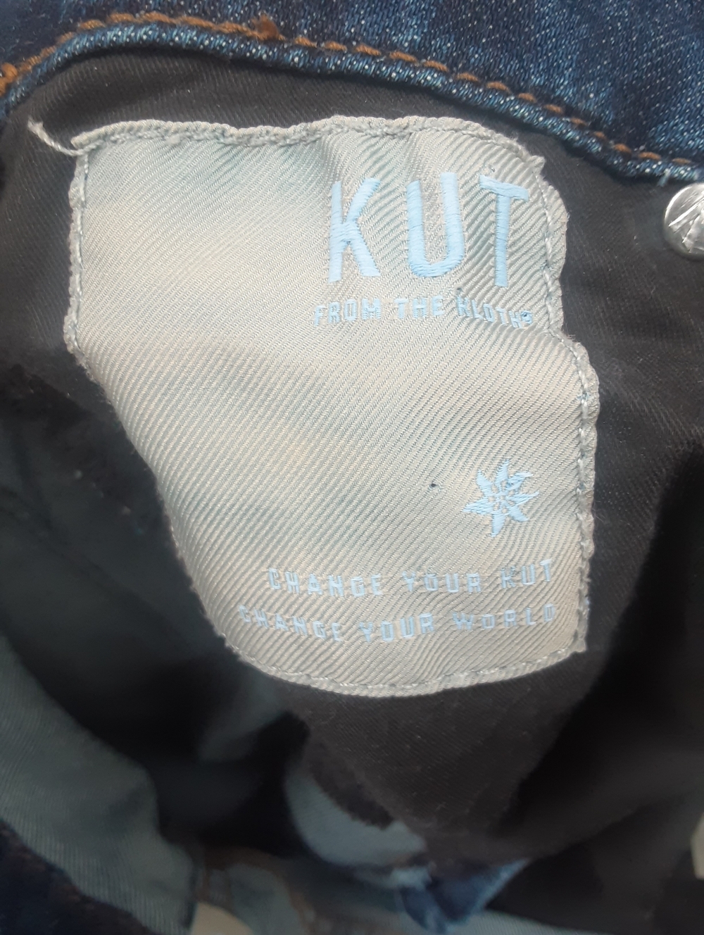 Kut From The Kloth Meg High Rise Wide Leg Fab Ab Jeans, Whiskered Hem, LIKE NEW! - Picture 14 of 16